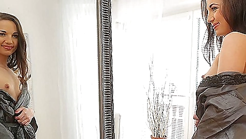 Sexy brunette loves masturbation