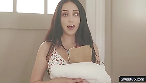 Sexy blonde model fucks for her first time