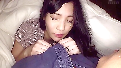 Milao asian model gets fucked by a dildo