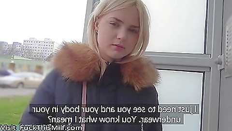 Sexy blonde like repairman fuck