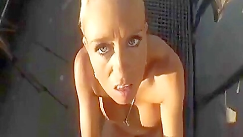 Sexy blonde babe gets a hot creampie